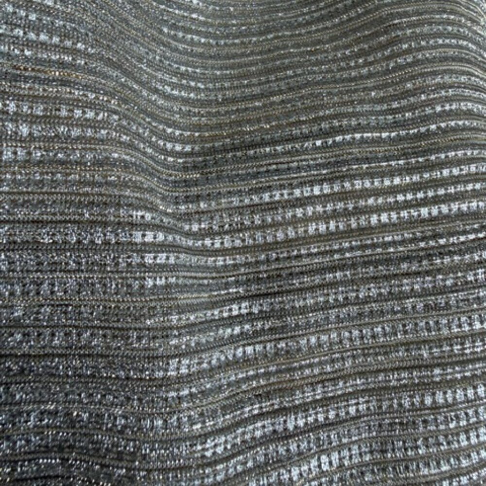 Metallic Ribbed Knit Long Sleeve Top - Picture 3 of 3